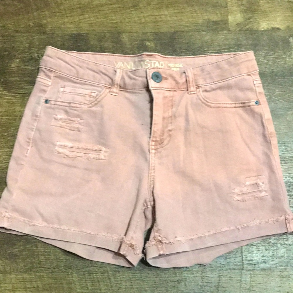 Light pink blue Jean shorts